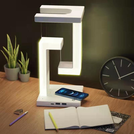 Wireless Charging Floating Table Lamp for Smartphone
